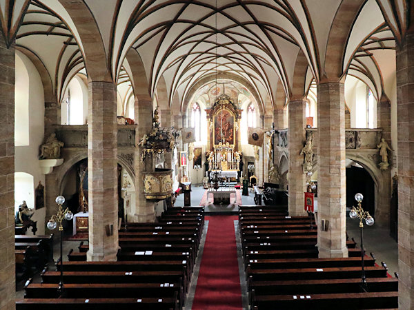 Innenansicht der Kirche zum hl. Jakob dem Grösseren.