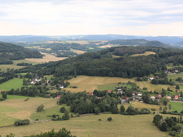 Blick auf die Siedlung vom Zámecký vrch (Schlossberg).