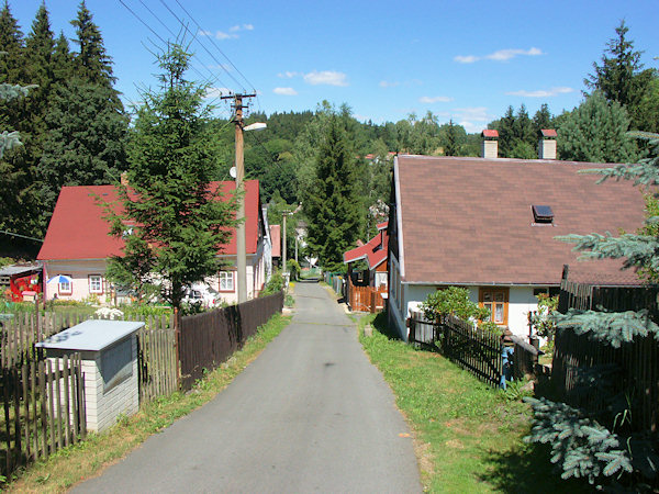 Die Siedlung Fibichtal am Westrande der Stadt.