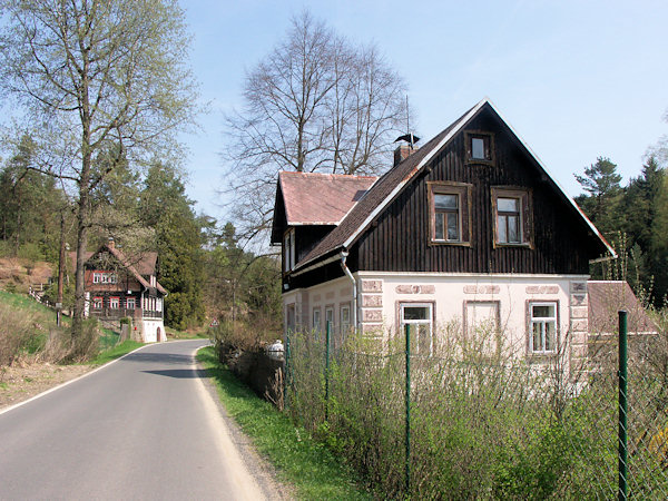 Häuser an der Straße nach Krompach (Krombach).