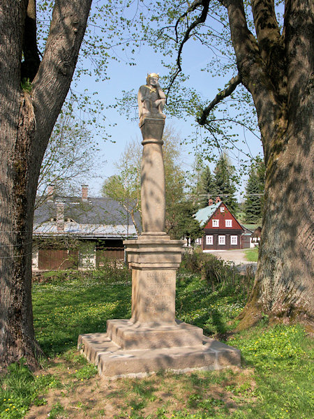 Säule mit der Statue Ecce homo.