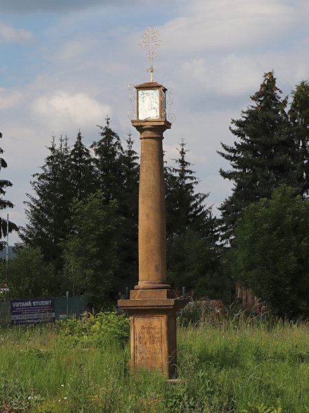 Barocke Sandsteinsäule aus der Zeit um 1680.