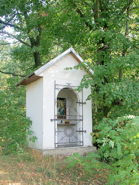 Výklenková kaplička u silnice do Velkého Valtinova.