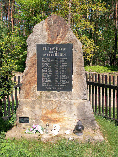 Pomník padlým v 1. světové válce.