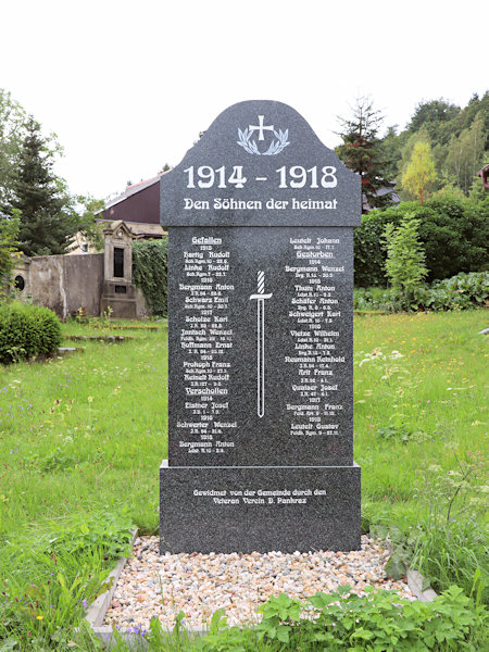 Pomník padlým z 1. světové války.