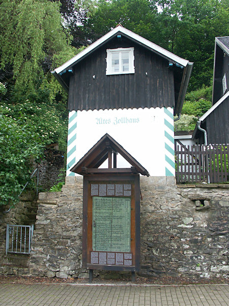 Historický sazebník u Staré celnice.
