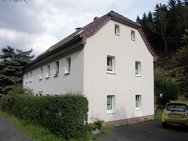 Haus im Unterdorf von Oybin, in dem Alfred Moschkau wohnte.