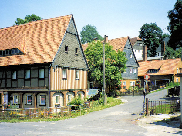 Typische Oberlausitzer Fachwerkhaüser.