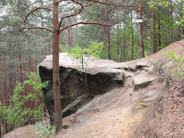 Aussichtsfelsen Žába (Kleine Brandfelsen)