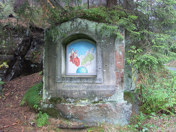 Weidlich's Kapelle an der Strasse nach Rynartice (Rennersdorf).