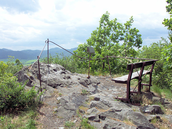 Aussicht vom Gipfel des Berges.