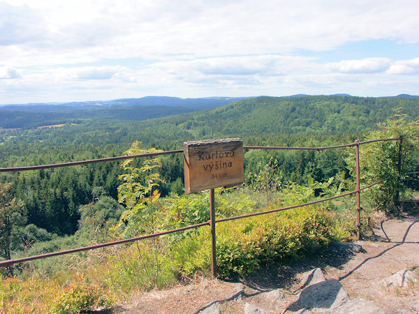 Aussichtspunkt Karlova výšina (Karlshöhe).