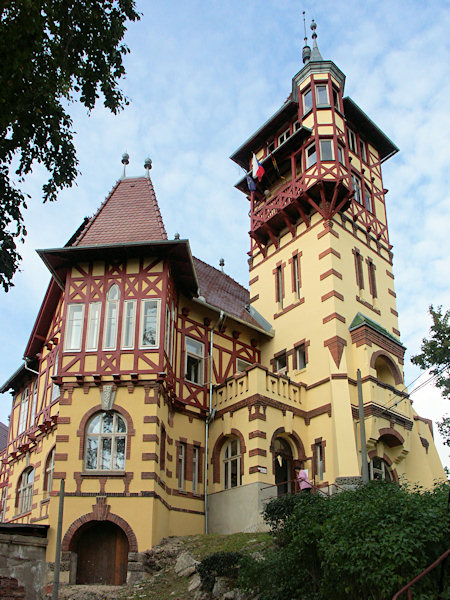 Das neuhergerichtete Ausflugsrestaurant auf dem Hrádek.