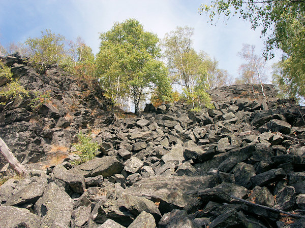 Schuttfelder auf dem Südwestabhange.