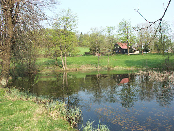 Der Teich unterhalb des Schlosses.