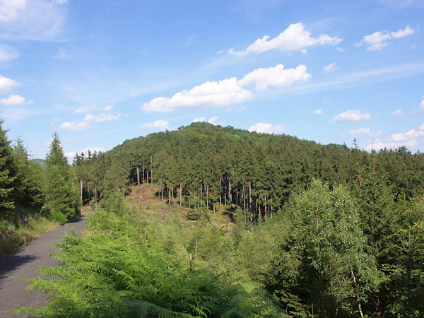 Blick auf den Popel (Aschenstein) vom Westen.