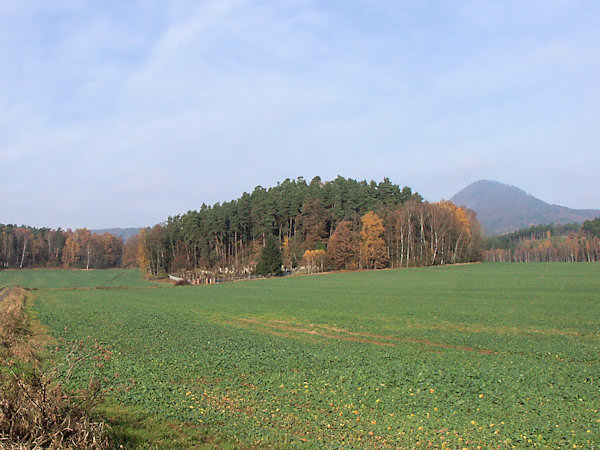 Pohled na Špaččí vrch od jihovýchodu.