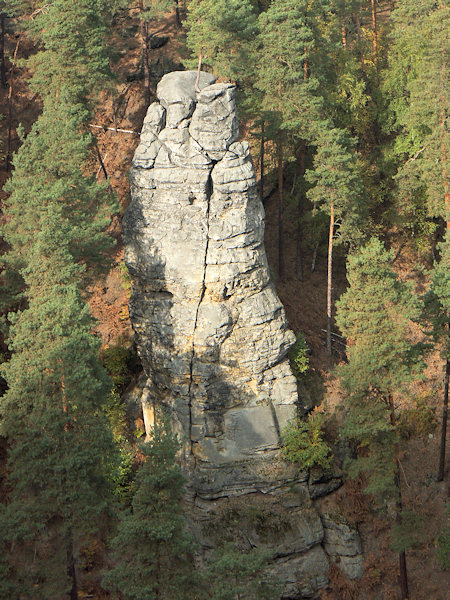 Sandstein-Felsturm Turecká hlava.