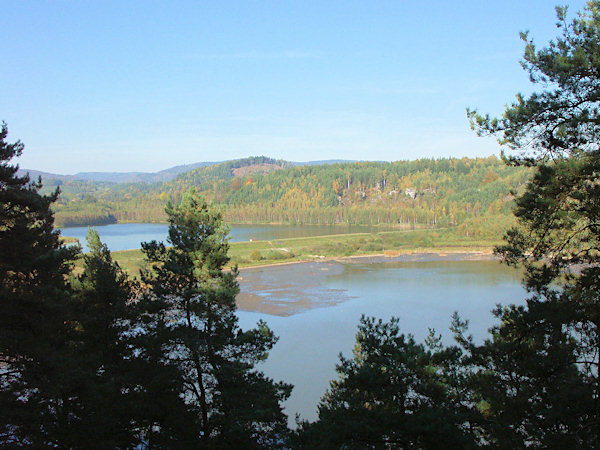 Die Kunnersdorfer Teiche von Südwesten gesehen.