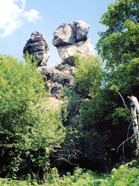 Blick auf den Sokolík vom Falkenstein.