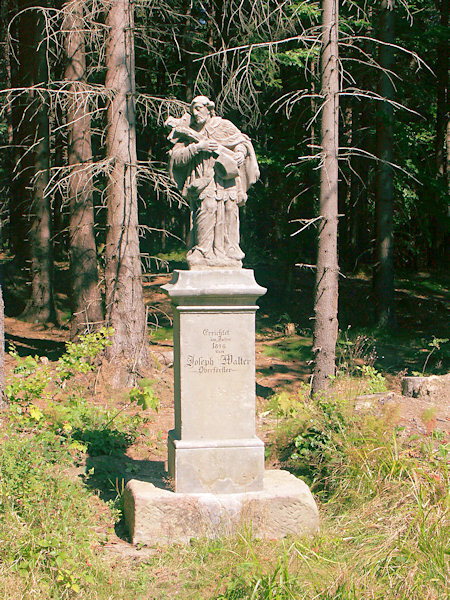 Die Statue des hl. Johann von Nepomuk aus dem Jahre 2015.