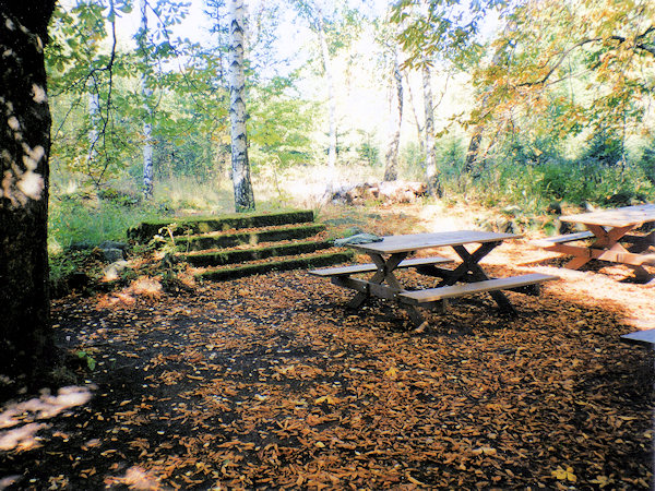 Der Terassengarten des abgerissenen Gasthauses 