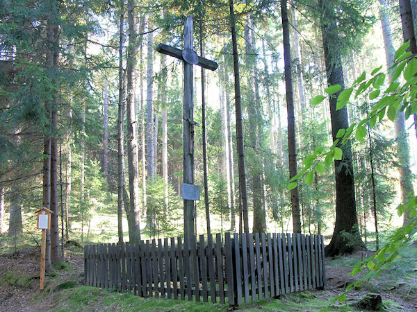 Das Totenkreuz im Tale unter dem Schloss Lemberg (Lämberg).