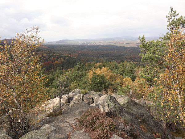 Blick vom Kohoutí vrch (Hahnberg) in Richtung Olbersdorf.