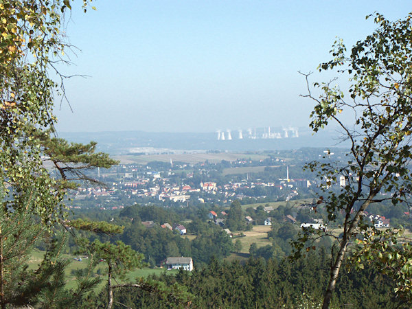 Aussicht von den Vraní skály (Rabensteine) nach Norden.