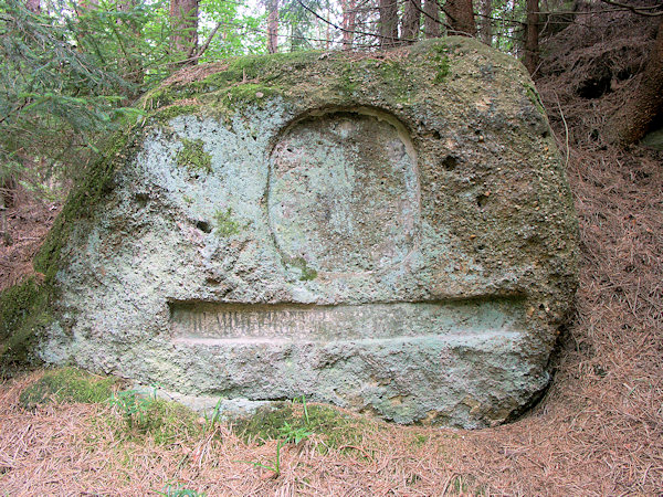 Der Klothildenstein am Weg zum Gipfel.