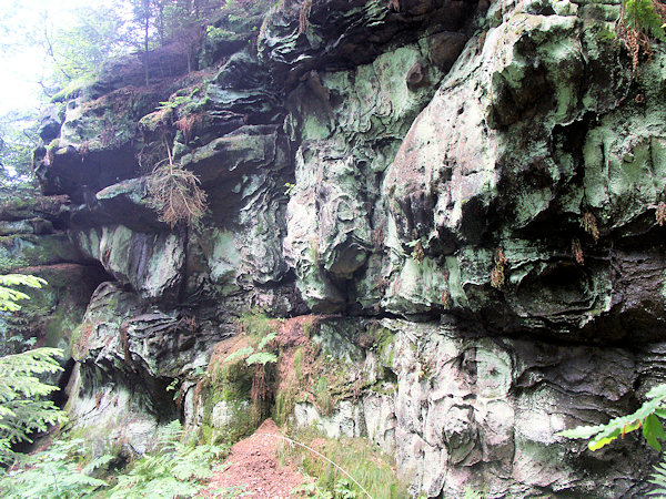 Přírodní památka Mušlový sál (Muschelsaal).