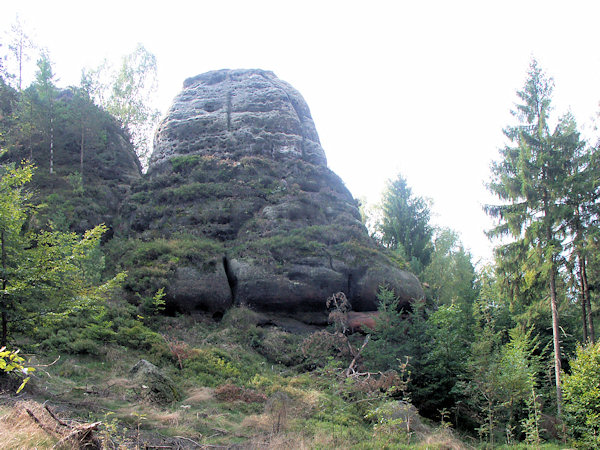 Skalní útvar Plattenstein.