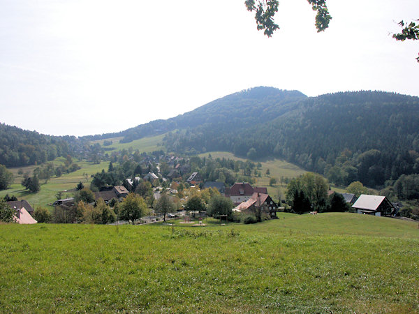 Ansicht der Lausche vom Butterberg.