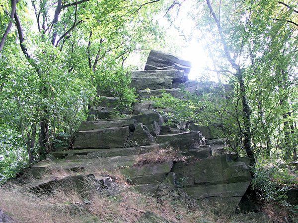 Basaltgang auf der Sängerhöhe.