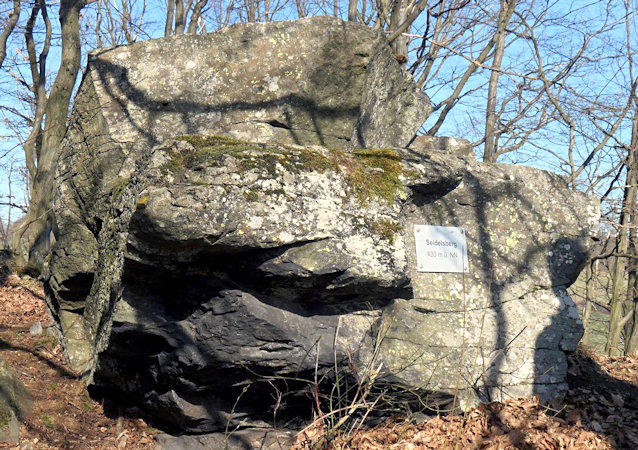 Gipfelfels auf dem Seidelsberg.